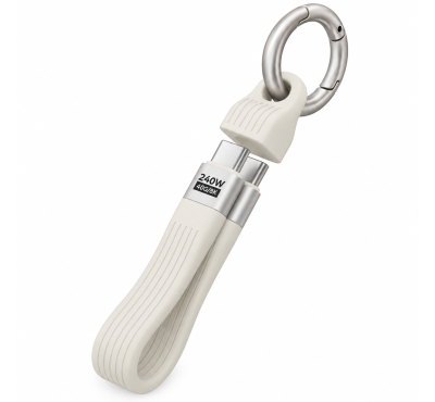 Компактен USB  кабел с карабинер KRCHB017 b