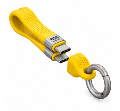 Компактен USB  кабел с карабинер KRCHB017 y